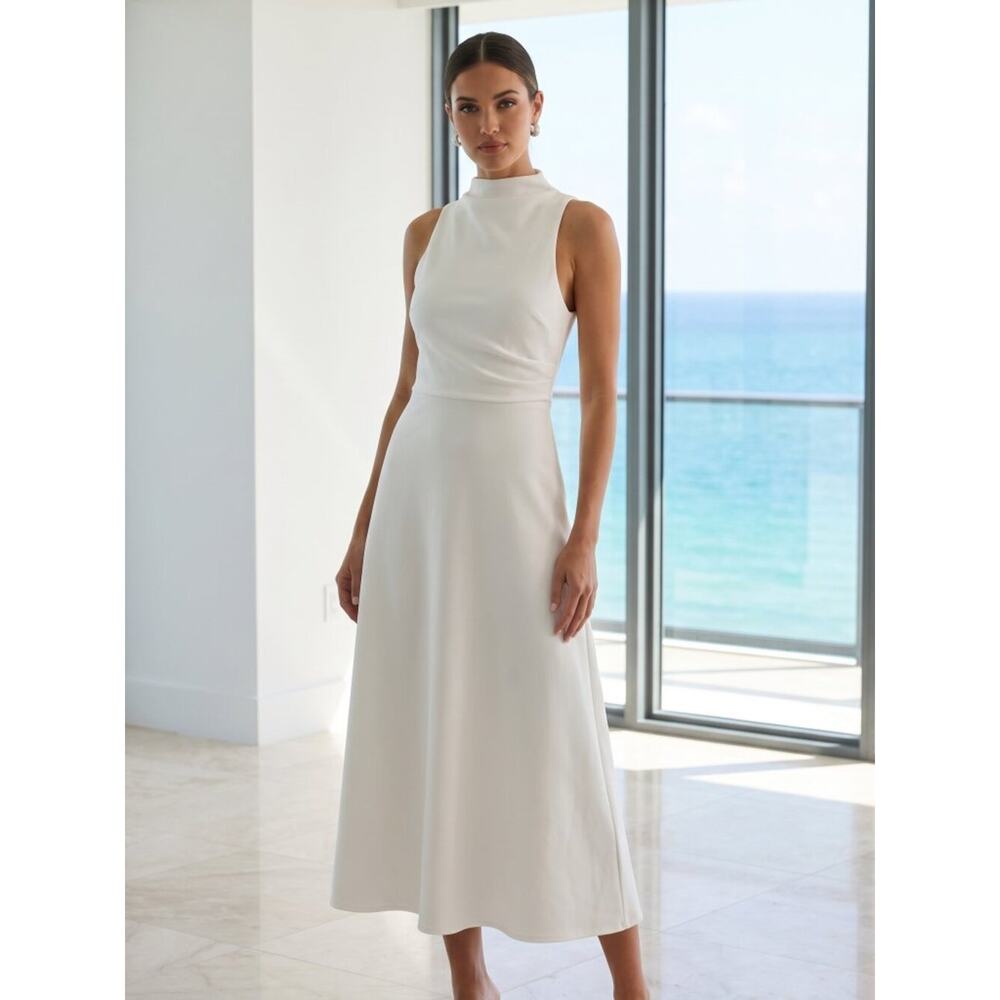 NWT REVOLVE Australia SHOWPO Macy midi dress white US 12